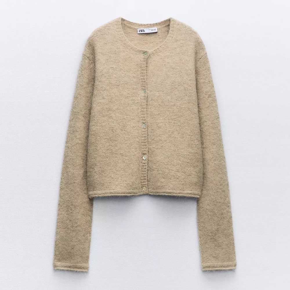 Zara Wool and Alpaca Knit Cardigan